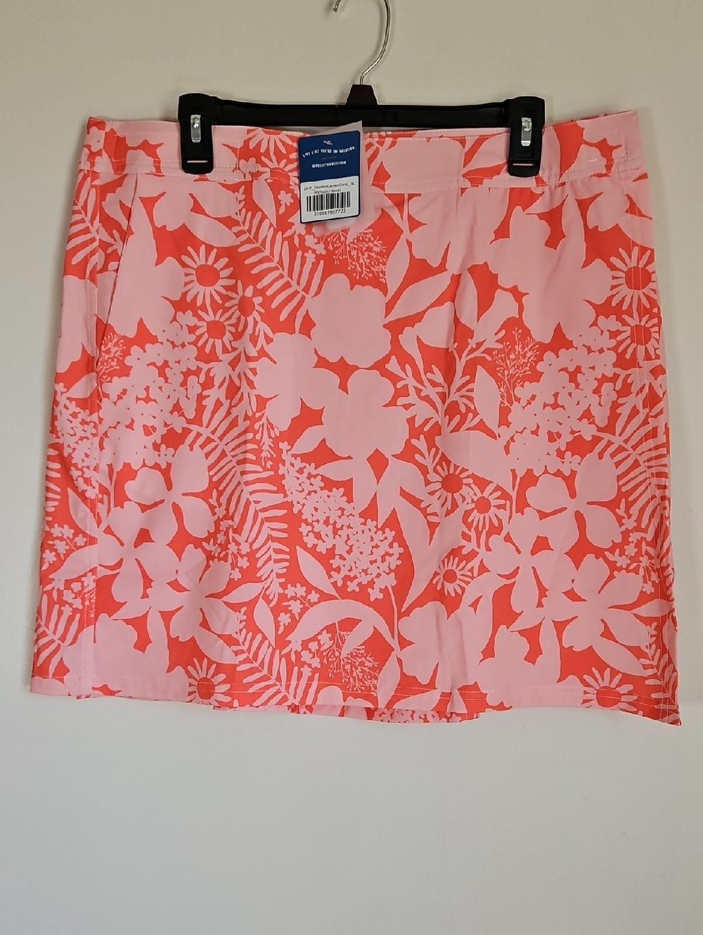 Ripskirt NWT XL Shadow Garden Coral Floral Beachy Coastal Resortwear Cruise